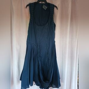 Steampunk Goth Aemilla All Saints Navy dress